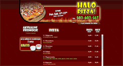 Desktop Screenshot of halopizzalukow.pl